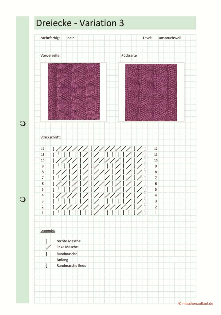Dreiecke Variation 3 - Seite 1
