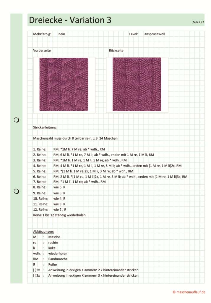 Dreiecke Variation 3 - Seite 2