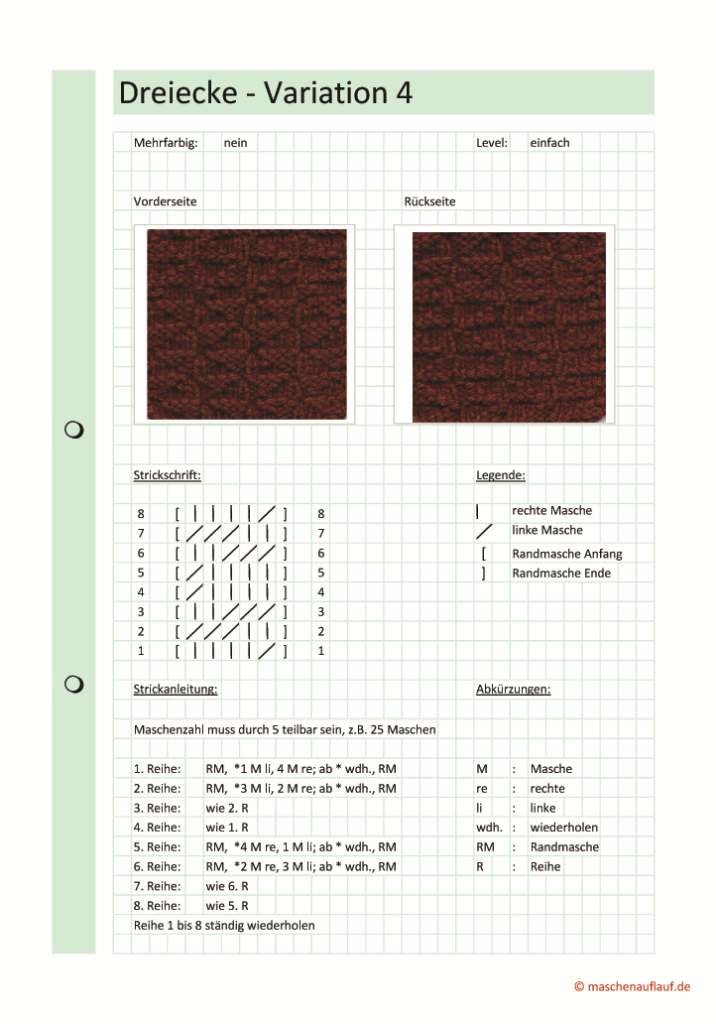 Dreiecke Variation 4