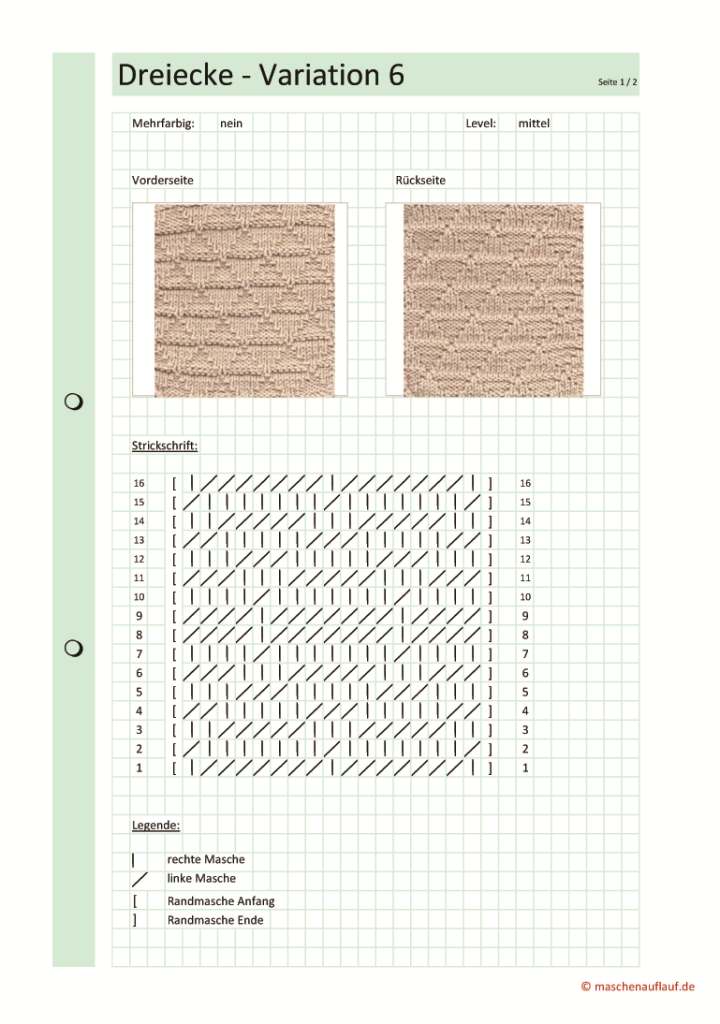 Dreiecke Variation 6 - Seite 1