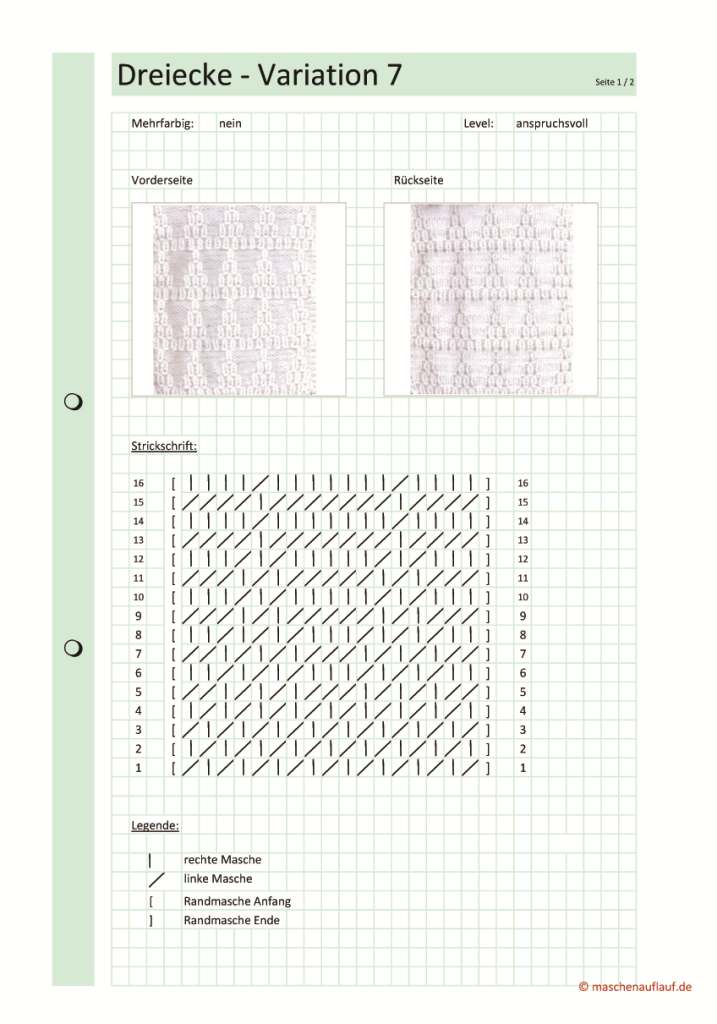 Dreiecke Variation 7 - Seite 1