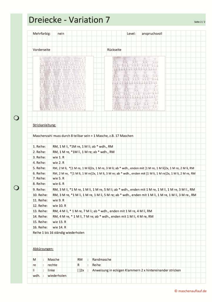 Dreiecke Variation 7 - Seite 2