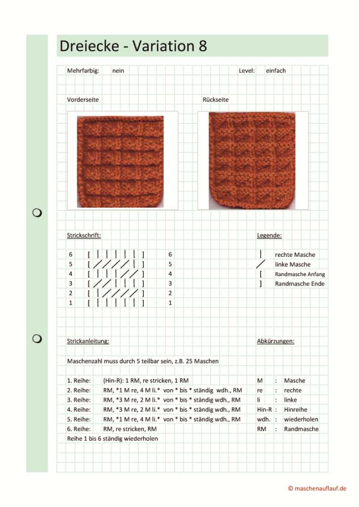Dreiecke Variation 8