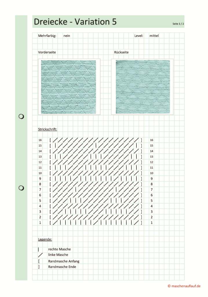 Dreieicke Variation 5 - Seite 1