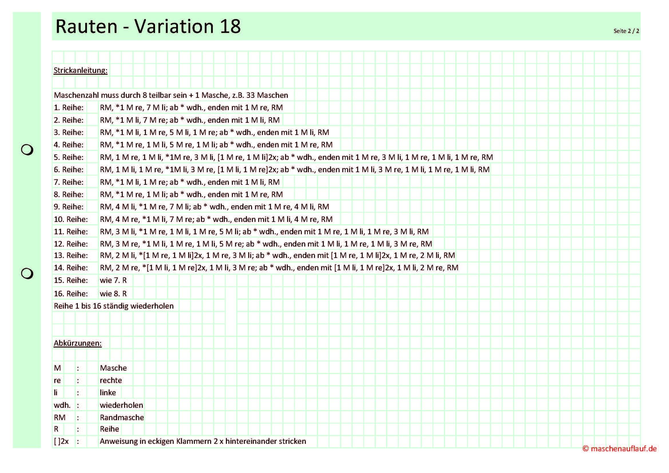 Rauten Variation 18 - 2