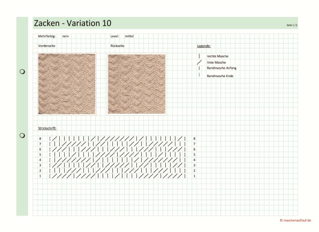 Zacken Variation 10 - Seite 1