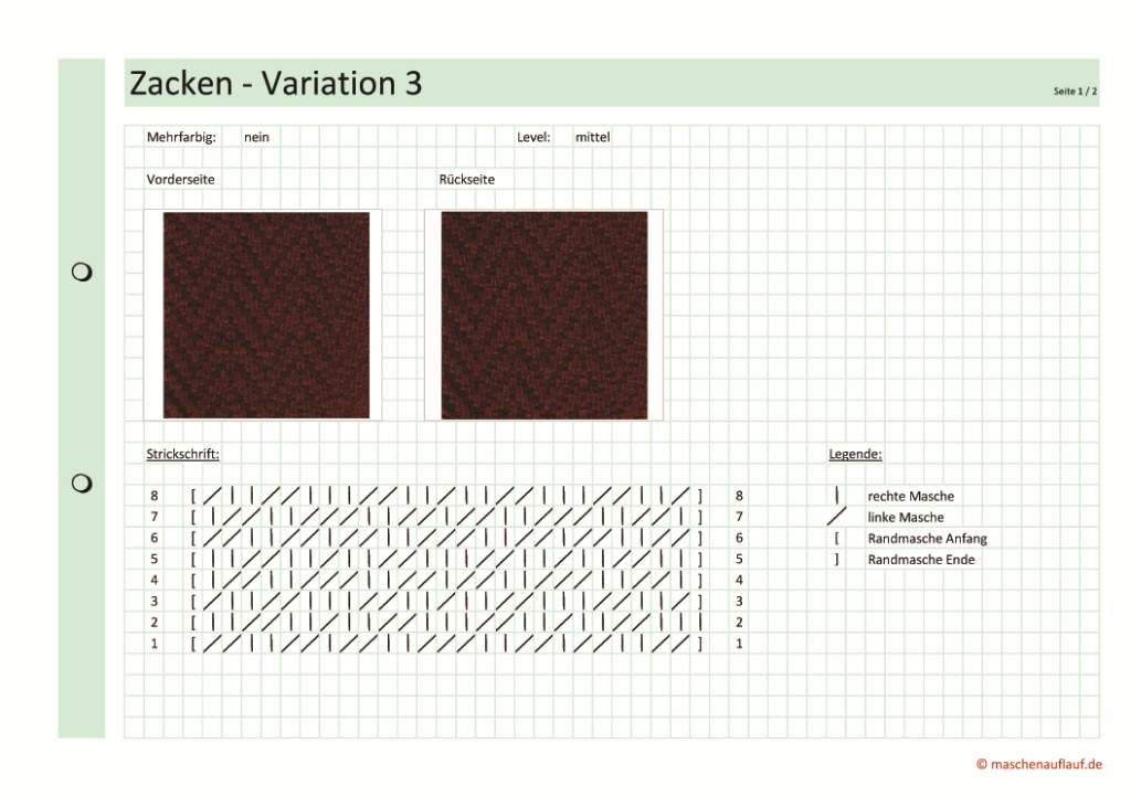 Zacken Variation 3 - Seite 1