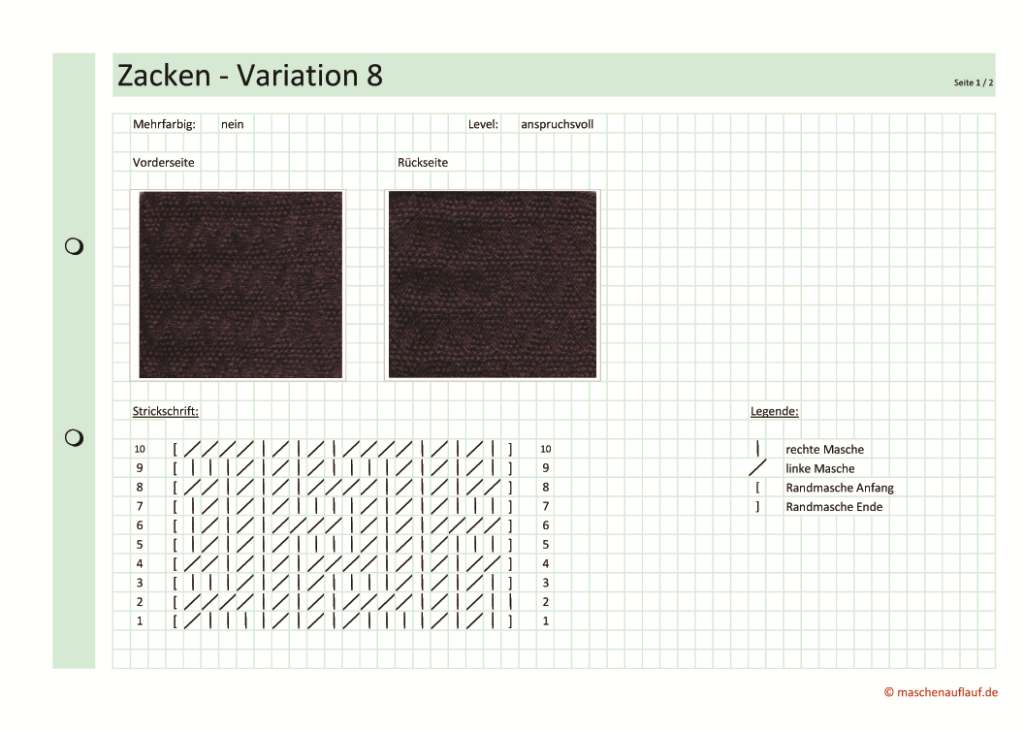 Zacken Variation 8 -Seite 1