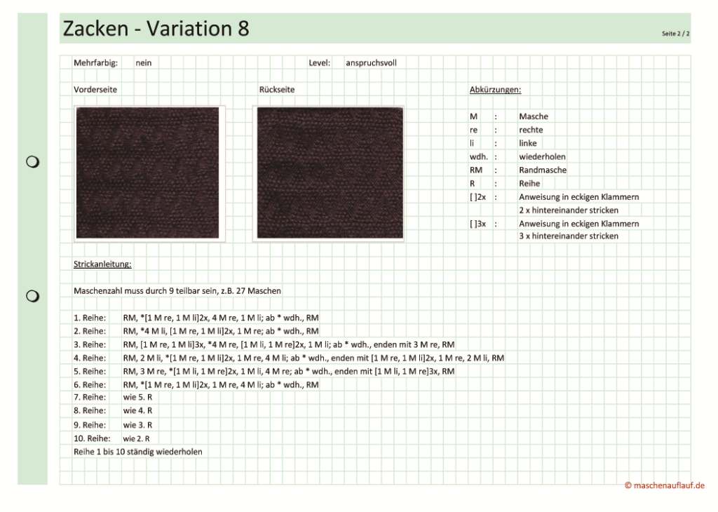 Zacken Variation 8 -Seite 2