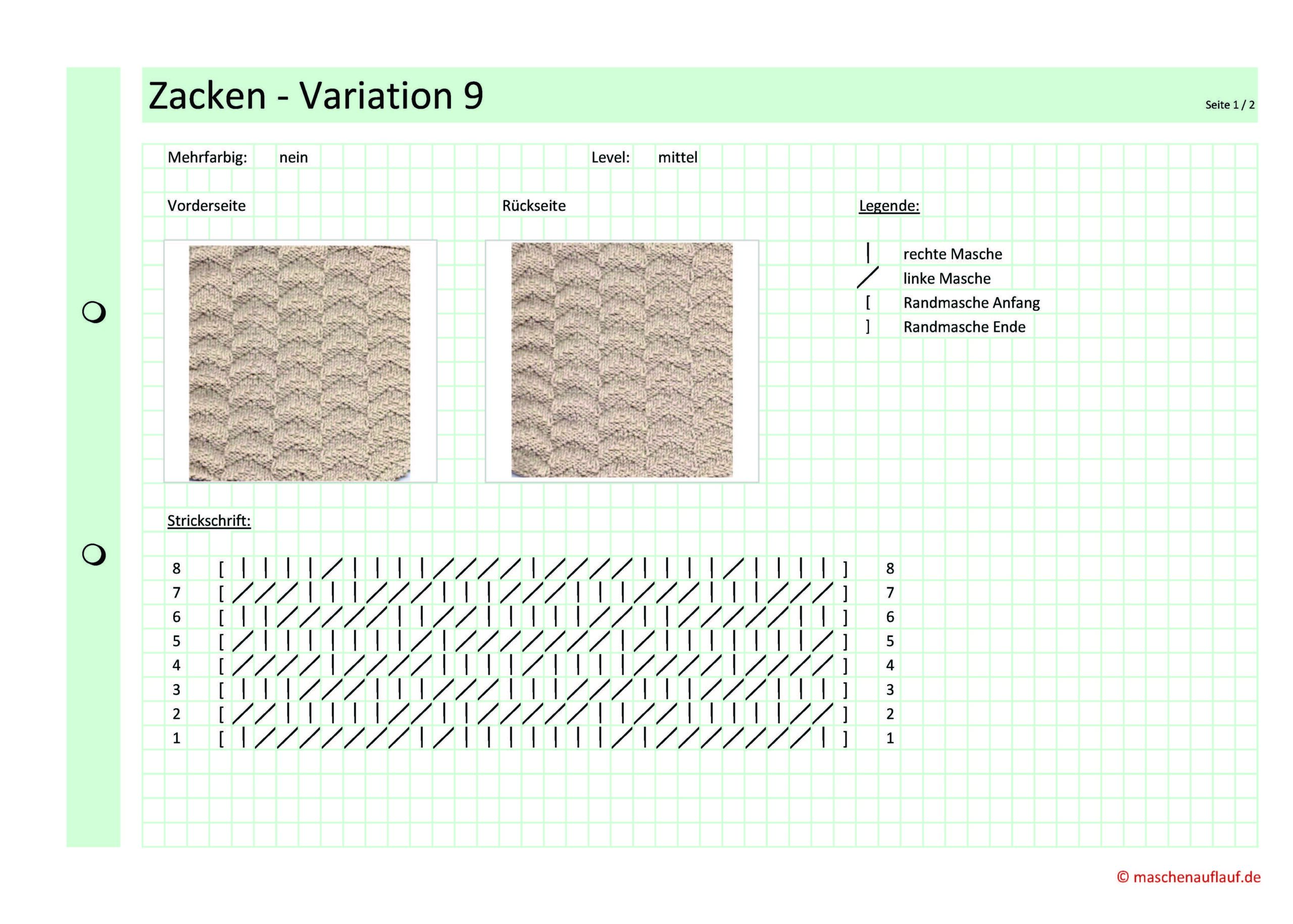 Zacken Variation 9 - Seite 1