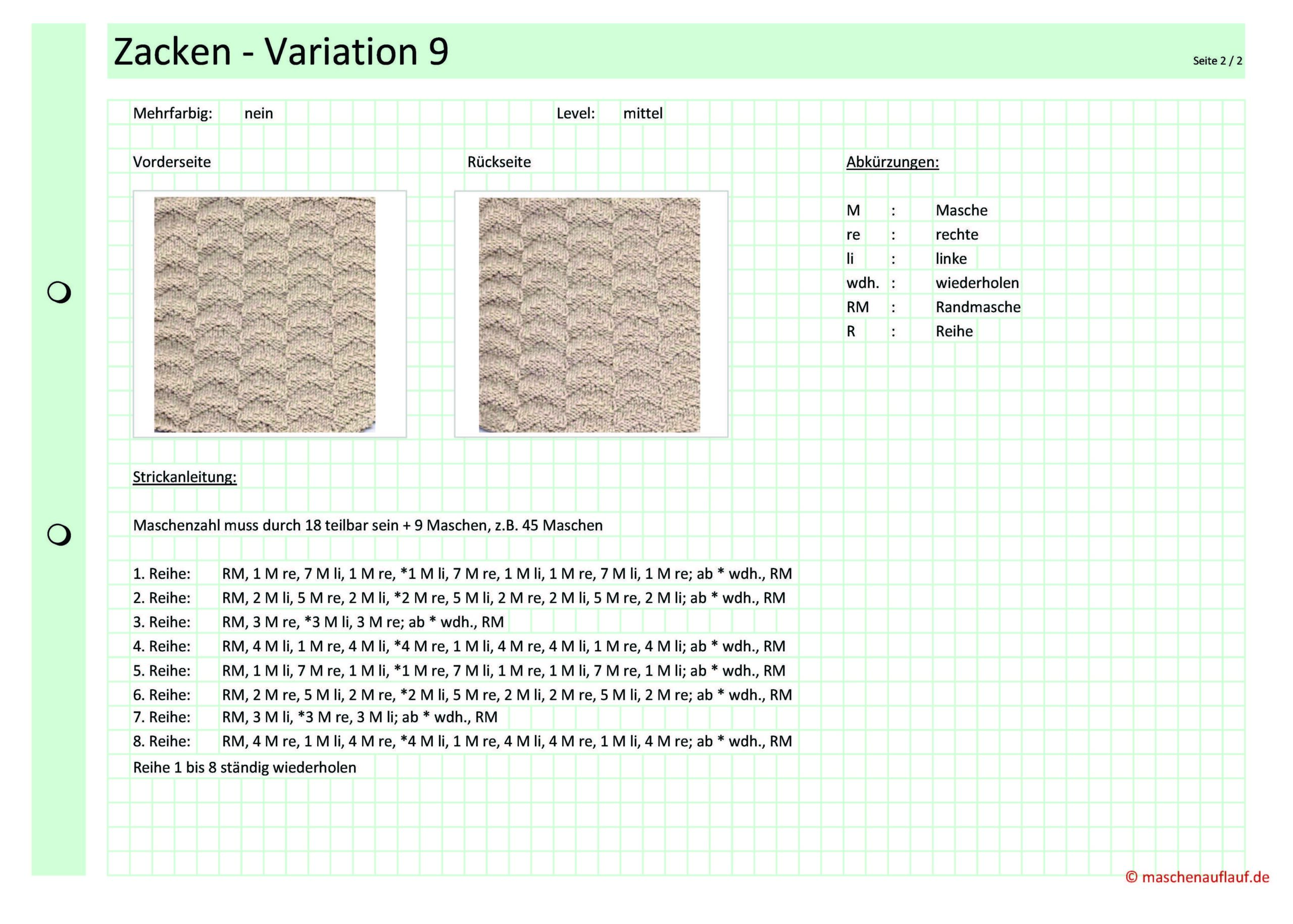 Zacken Variation 9 - Seite 2